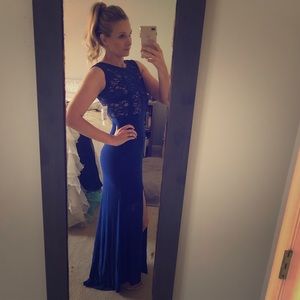Royal blue pageant/prom dress